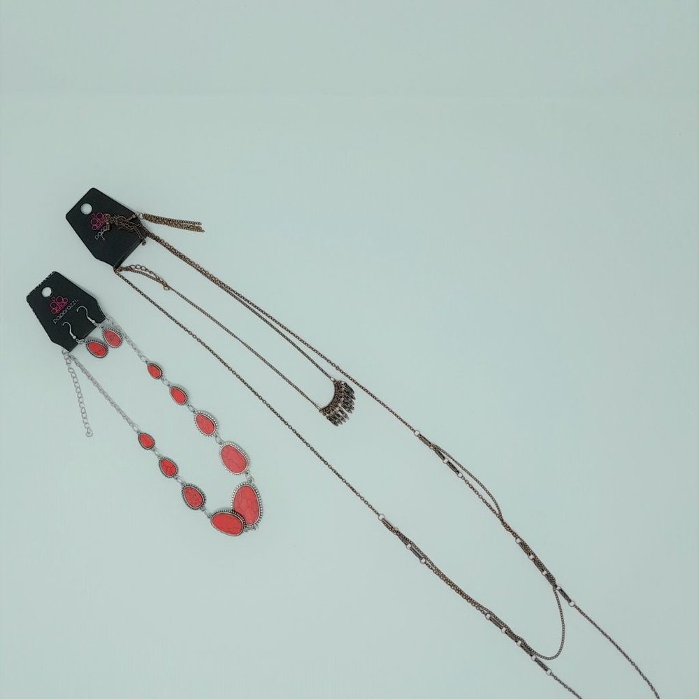 2 New Paparazzi Necklace/Ear Ring Sets